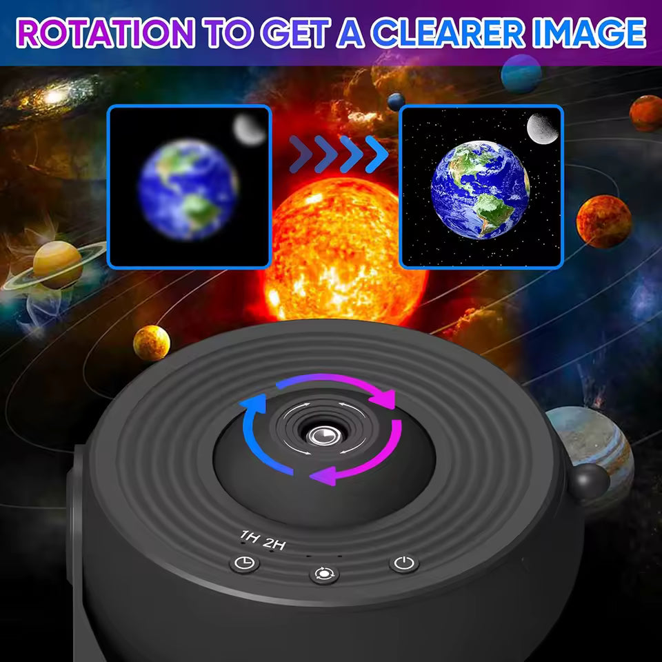 Mini Galaxy Projector — LED Star Night  Light for Bedroom & Gaming Room